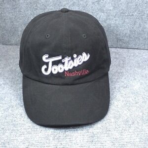 Tootsies Hat Adult Strap‎ Back Black Nashville Orchid Lounge Honky Tonk Western